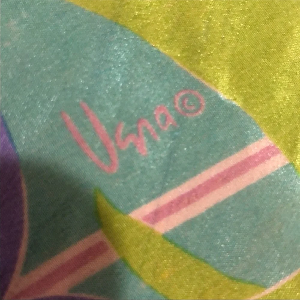 Vera Neumann Elegant  Pointed edges silk scarf - Picture 10 of 12